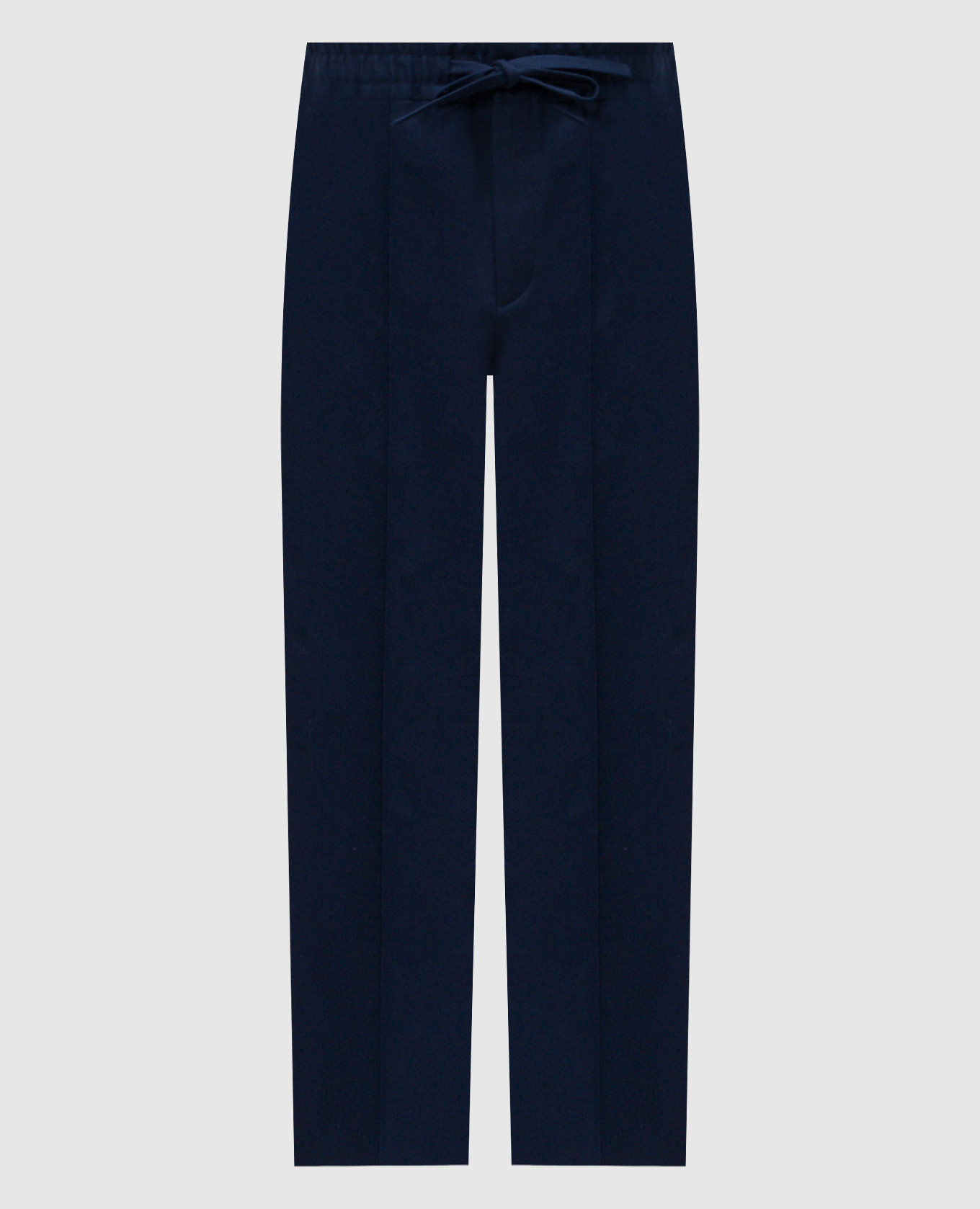 Blue pants with emblem Valentino
