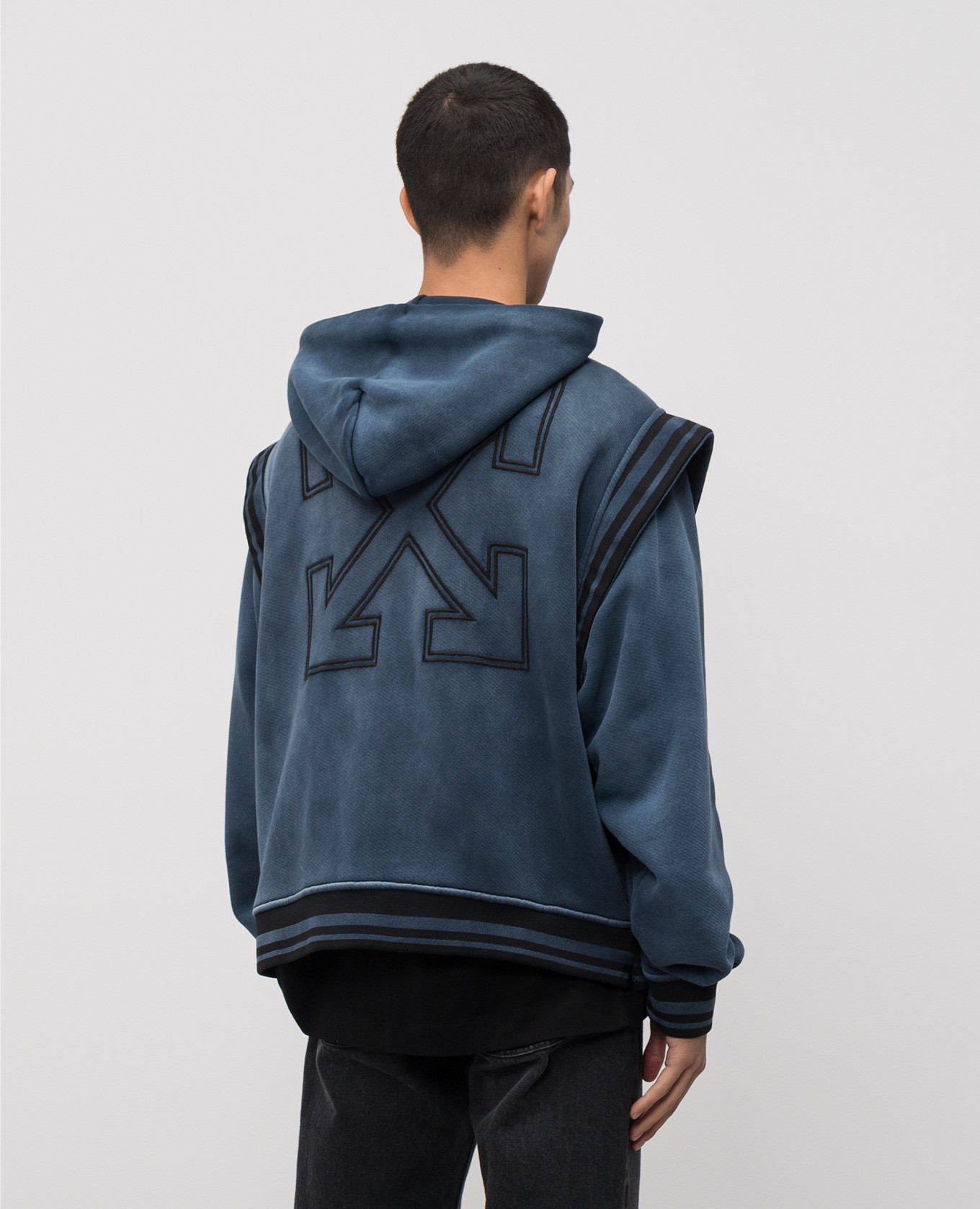 Blue sports jacket with logo Off-White 4