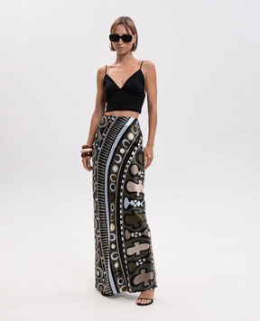 PUCCI Soleil print silk skirt 6HRW066H888