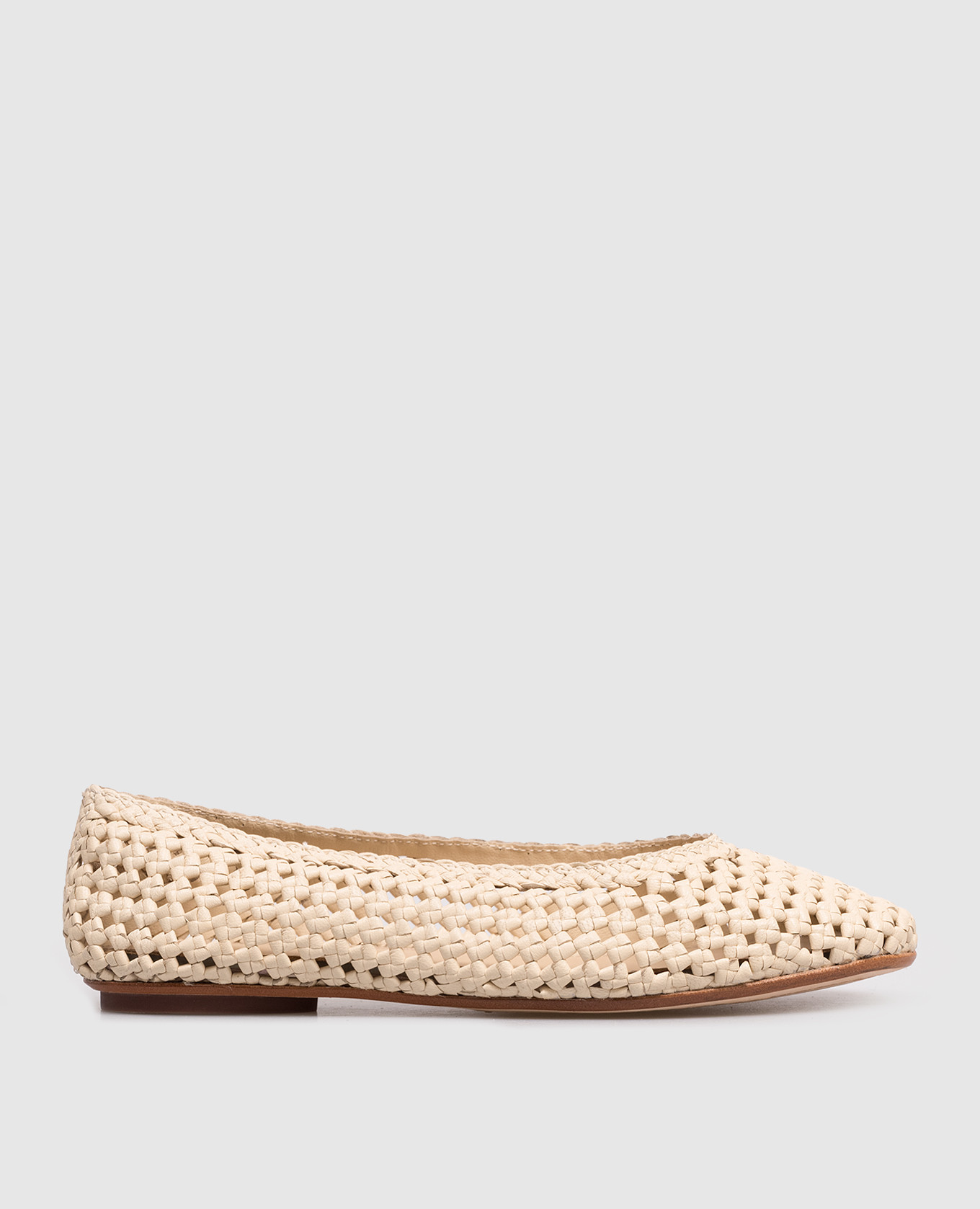 

Beige leather braided ballet flats Dragon