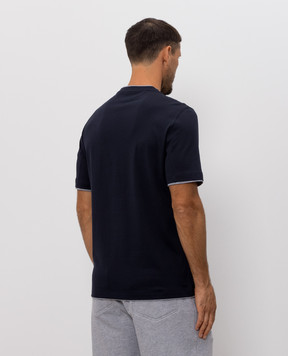 Brunello Cucinelli Blue straight-cut T-shirt M0B137427