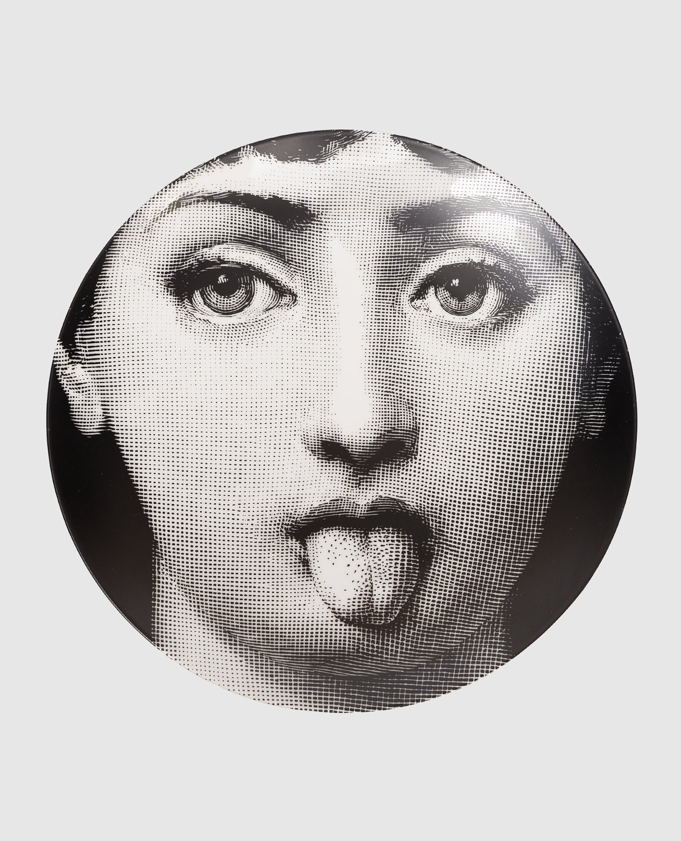 

Decorative porcelain wall plate Tema e Variazioni Fornasetti, Black