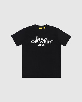 Off-White Children's black T-shirt with print 44BAA002S26J007