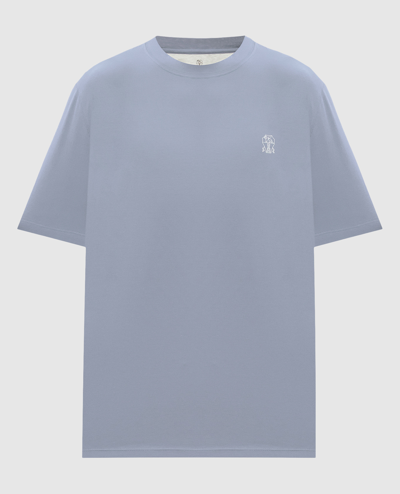Blue T-shirt with logo print