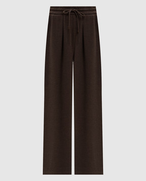 Max Mara DANCING brown sweatpants with silk MXMDANCING