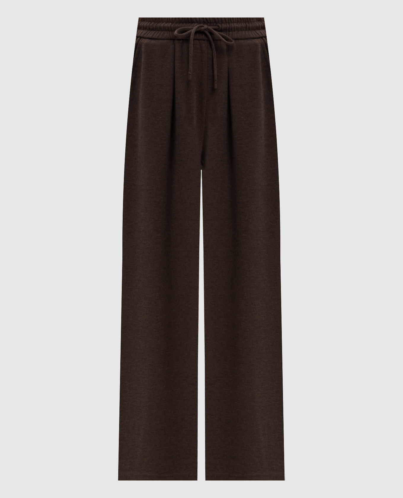DANCING brown sweatpants with silk