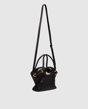 Balmain Black leather tote bag HN1FD088LSP6