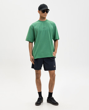 Stone Island Green t-shirt with logo print L1S152100002S0364