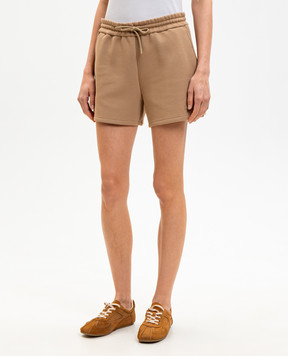 Mackage Brown shorts with textured logo SUMMERR