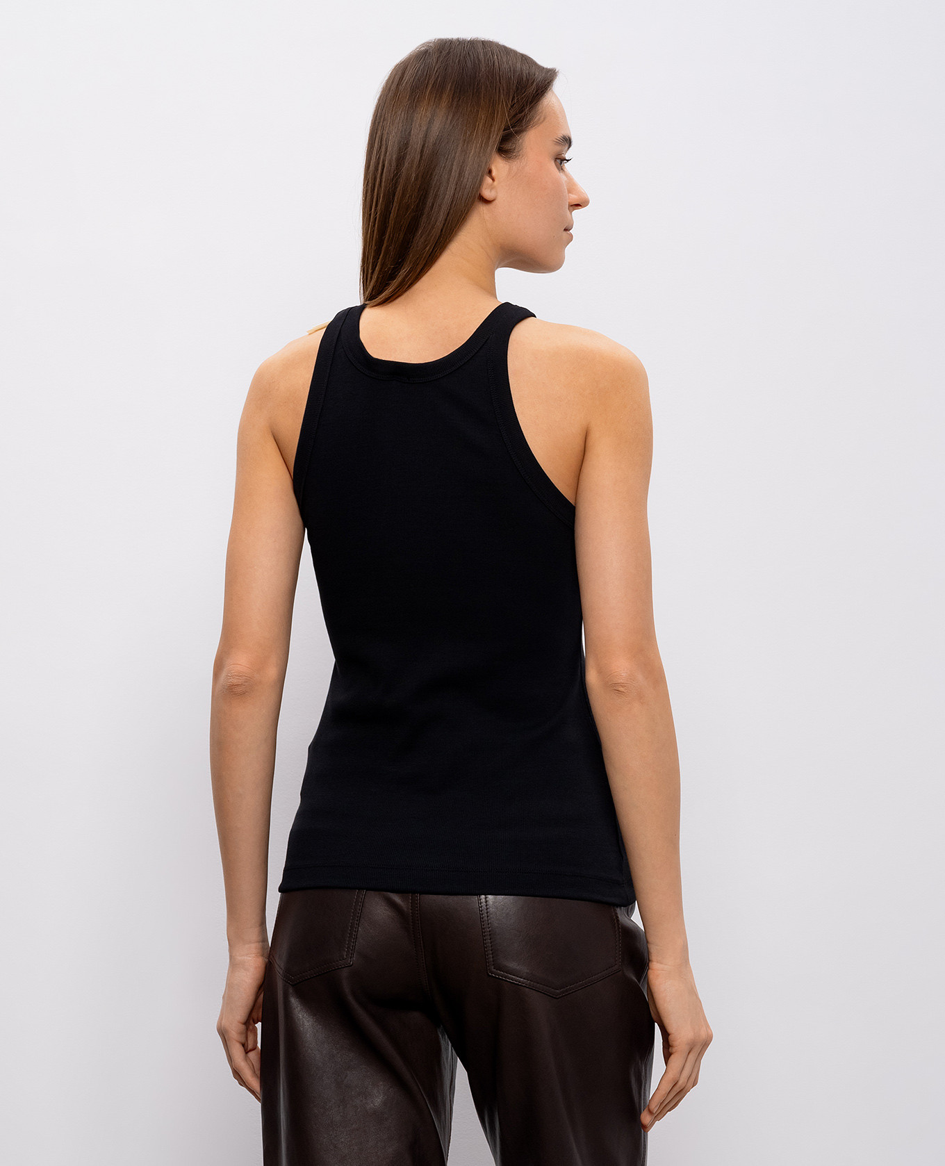 

Black ribbed top Toteme