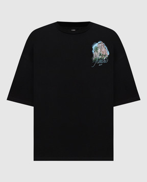 AMIRI Black T-shirt HOTEL AMJYTE1236
