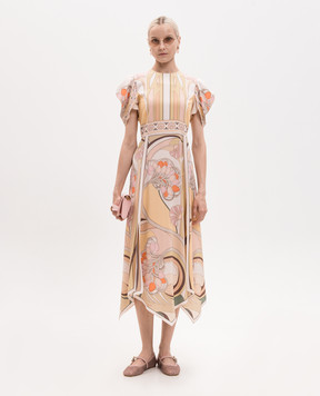 La DoubleJ Cherie yellow silk dress DRE0936CRE002TUL07