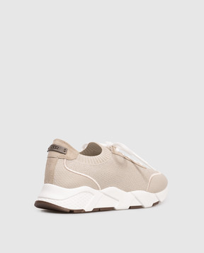 Peserico Gray sneakers with lurex A39726C0CC773