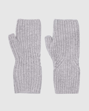 Allude Gray cashmere mittens 26511227
