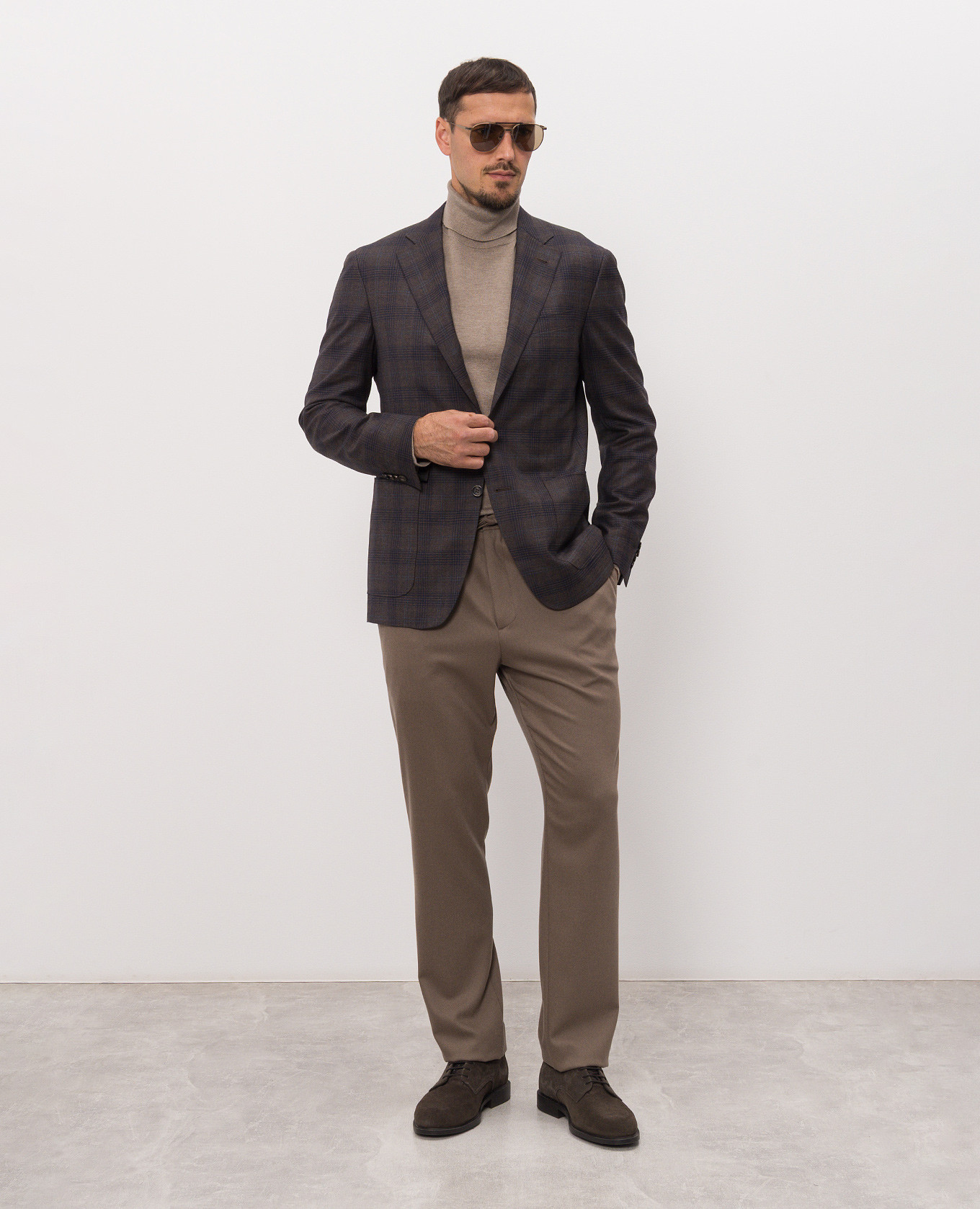 Checked wool jacket Canali 2