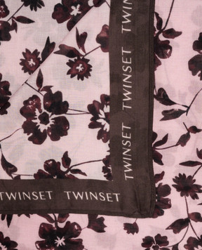 Twinset Pink printed scarf 262LI4BPP