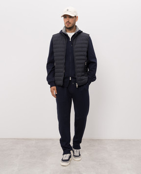 Brunello Cucinelli Blue down vest MV4081797