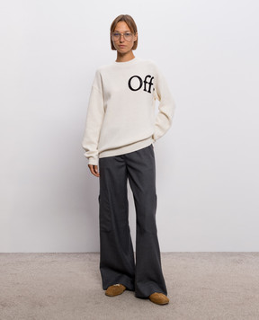 Off-White Ivory wool sweater 2FE00533T