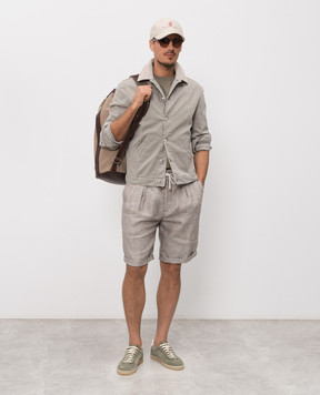 Brunello Cucinelli Khaki T-shirt with print M0B138521P