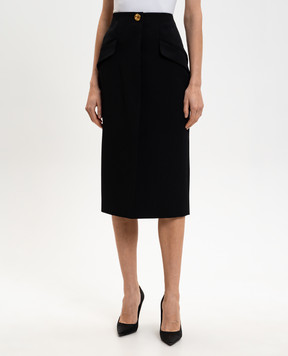 Givenchy Black wool skirt BW411615CT