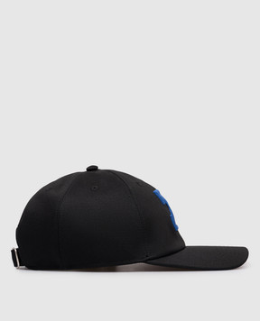 Off-White Black cap with emblem OMLA04AF25FAB003