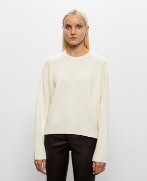 Loulou de Saison Breha wool and cashmere sweater in ivory BREHA