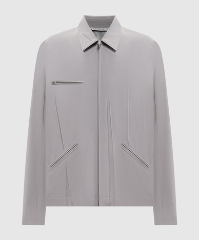 Gray jacket with wool