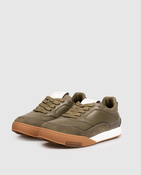 Givenchy Yard Khaki Leather Sneakers BH00B5H1XV