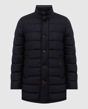 MooRER Blue down jacket CALEGARI CALEGARIL