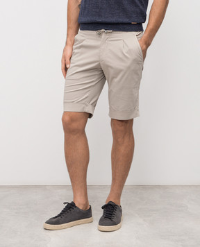 Enrico Mandelli Beige shorts with lapels GYMSHO5653