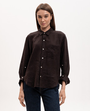 CITIZENS OF HUMANITY Brown linen shirt 92931680