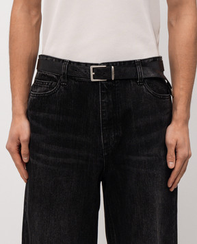 Juun.j Black leather belt JC618ZP075