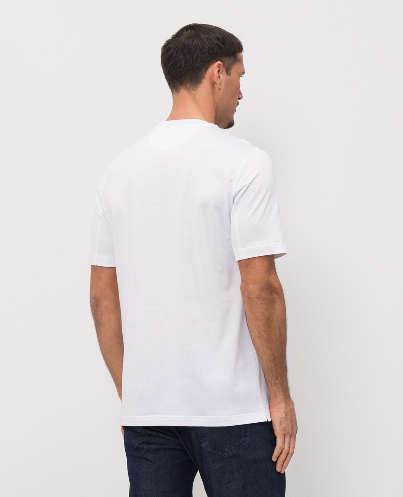 White T-shirt with monogram Castangia dal 1850 4