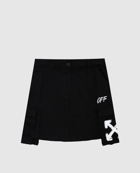 Off-White Children's black cargo skirt 44GCY001F26F001