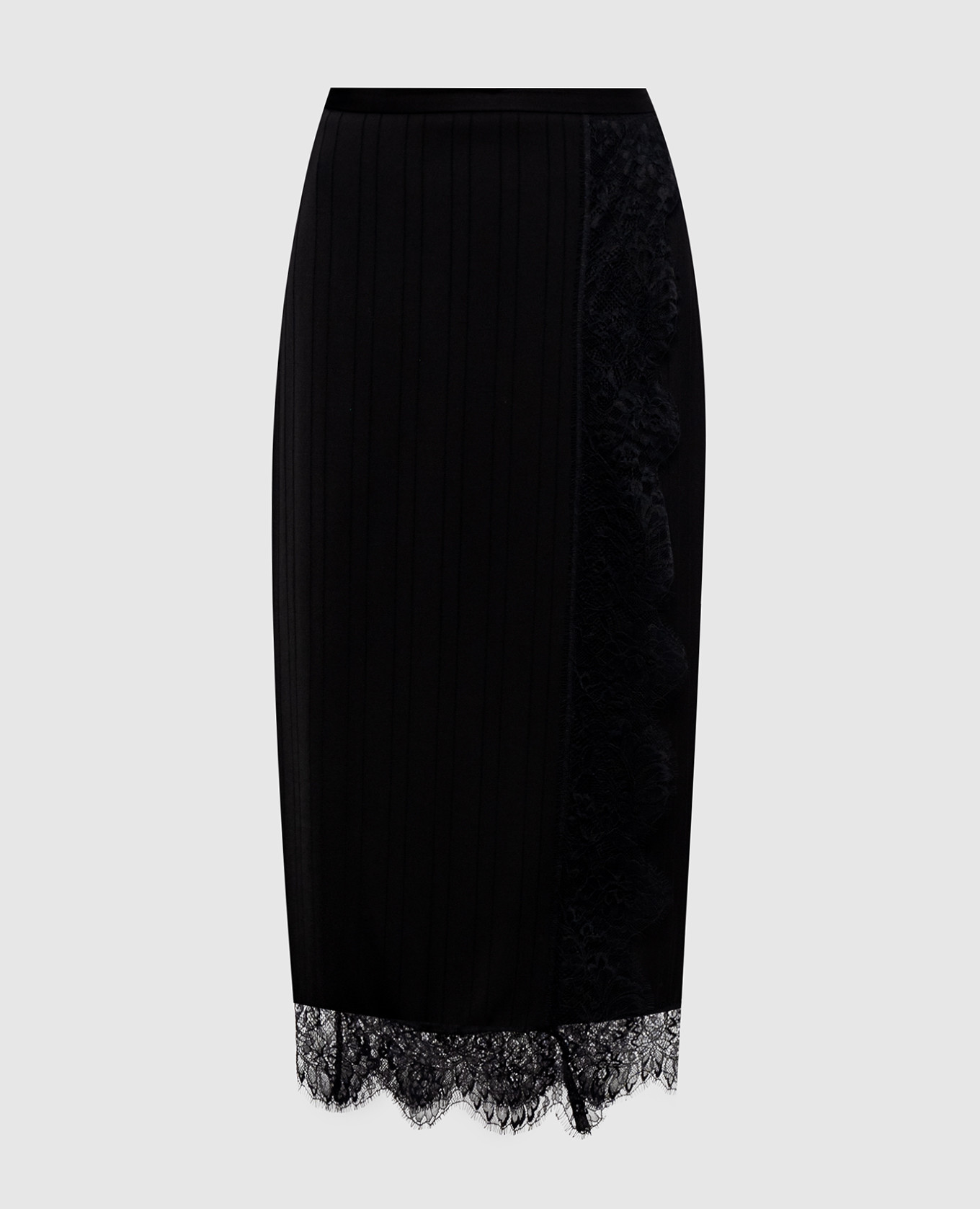 Black skirt with lace