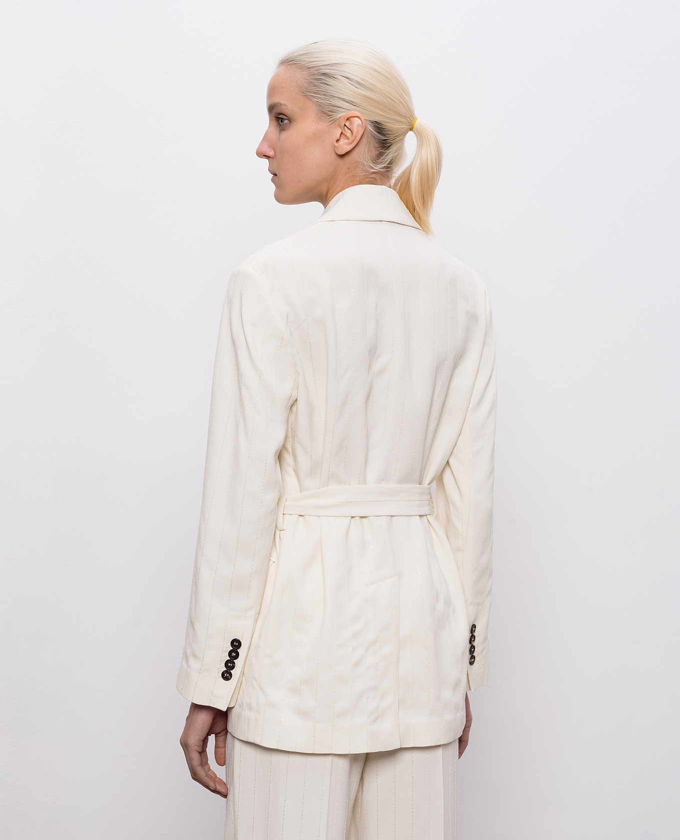 

Ivory sequined jacket Brunello Cucinelli, Beige