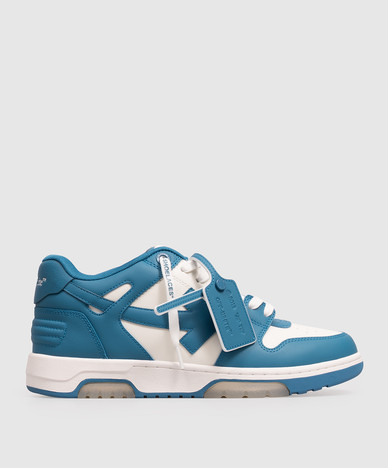 Out Of Office blue leather sneakers