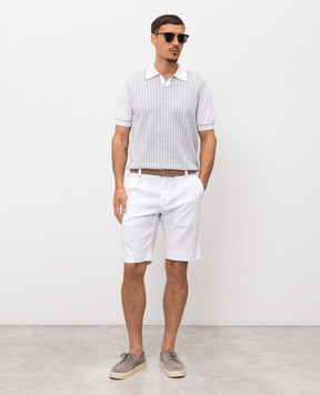 Stefano Ricci White linen shorts M1T6100180LCTL1U