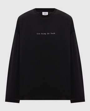 Vetements Black longsleeve MH27LS198Bm
