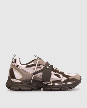 Off-White Brown combination sneakers Be Right Back OMIA295S26LEA001