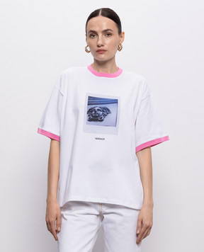 Versace White Polaroid Medusa T-shirt 10260961A18733