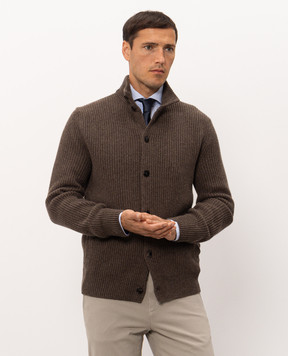 Agnona Brown cashmere cardigan K410U281K0513