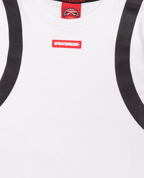 Sprayground Children's white Wonderful Mind Bear Backpack T-shirt SPY1401
