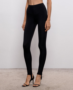Vetements Black leggings with straps WH27LG129B