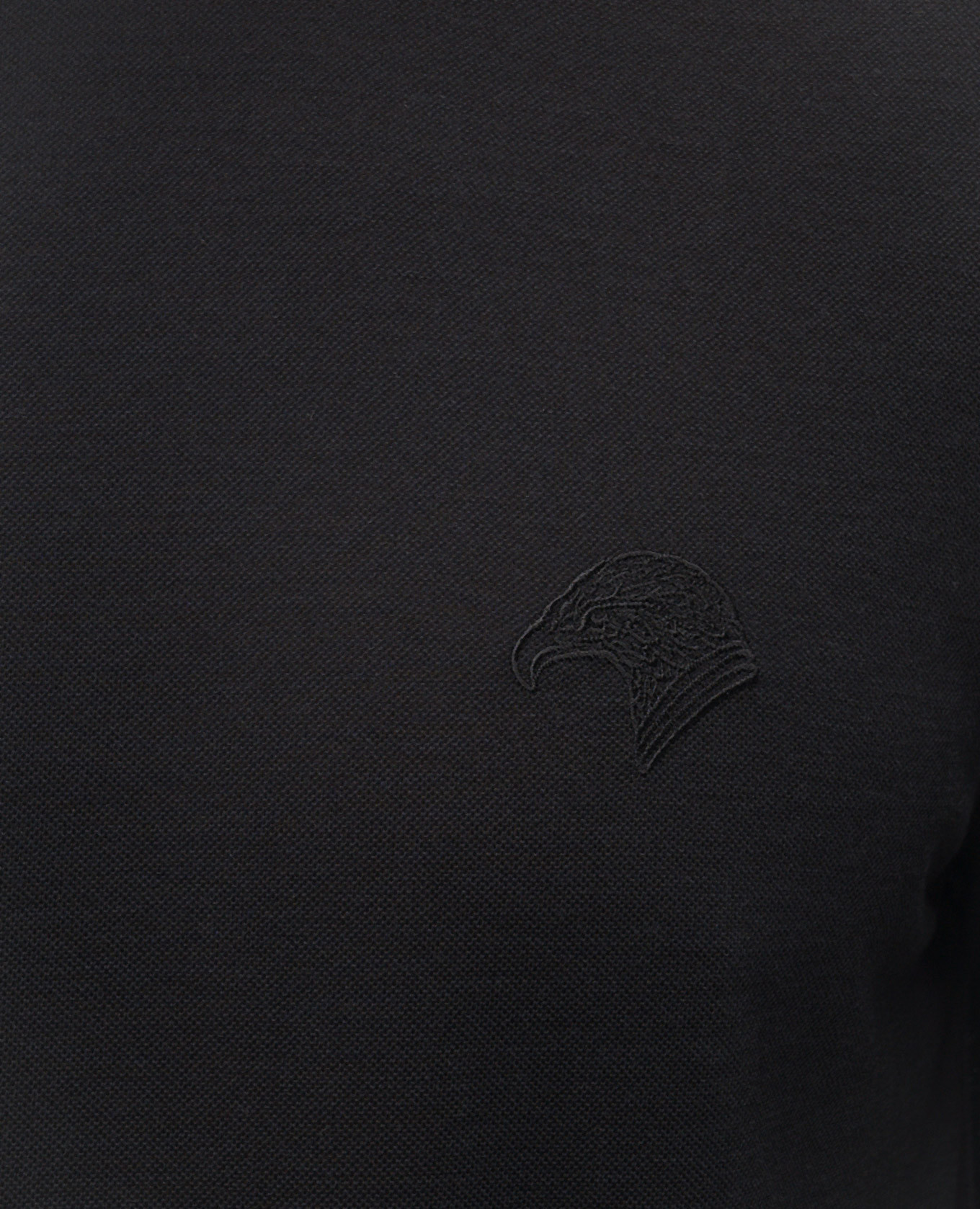 Black silk T-shirt with logo embroidery Stefano Ricci 5