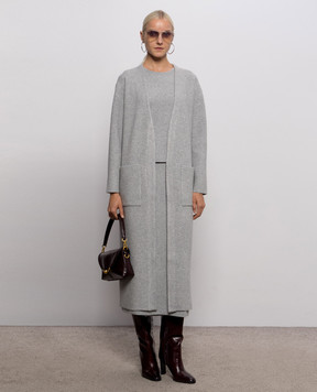 Twinset Gray midi skirt 262LI3ACC