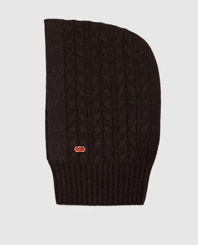 Agnona Brown cashmere hood MA100106K080Q