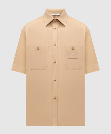 Beige shirt with logo