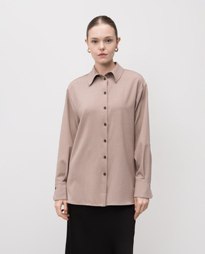Twinset Beige shirt with logo 252TF2040