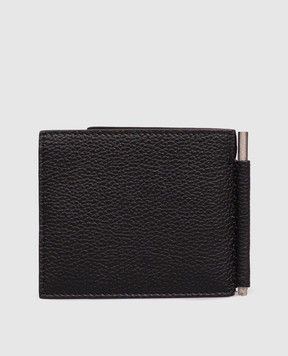 Tom Ford Black leather wallet with logo print Y0231LCL158S